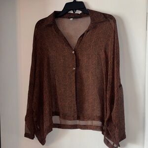 Peruvian Connection Sheer Blouse